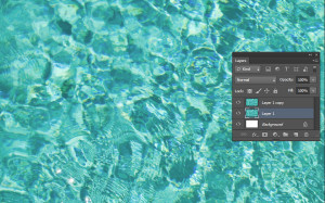 Tutorial screen shot - duplicate water texture